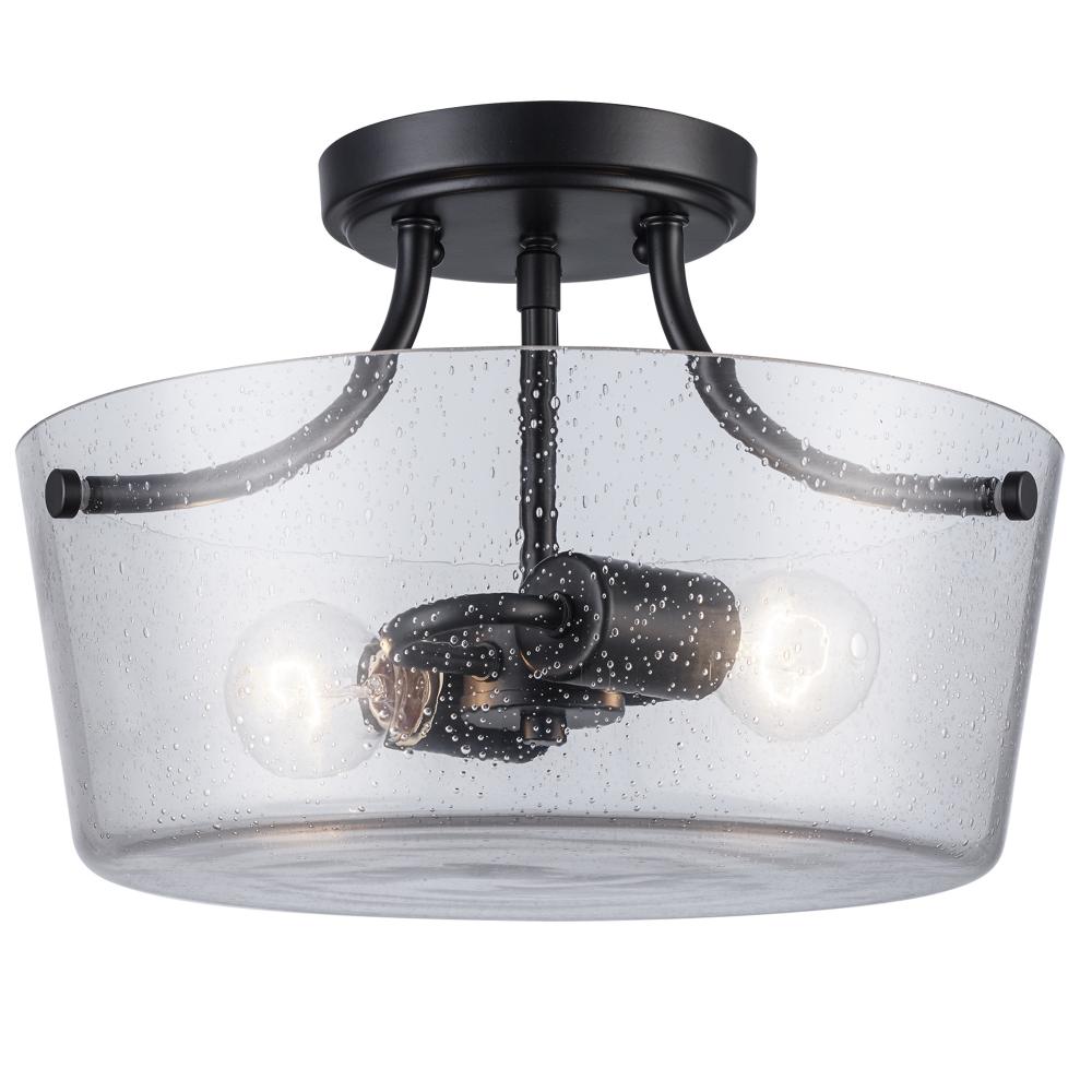 2LT SEMIFLUSH-SQR BOWL-BK-SEED