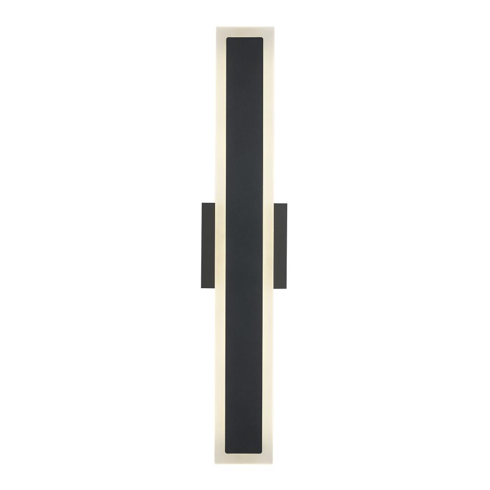 LED WALL SCONCE-24&#34; OUTLINE-BK