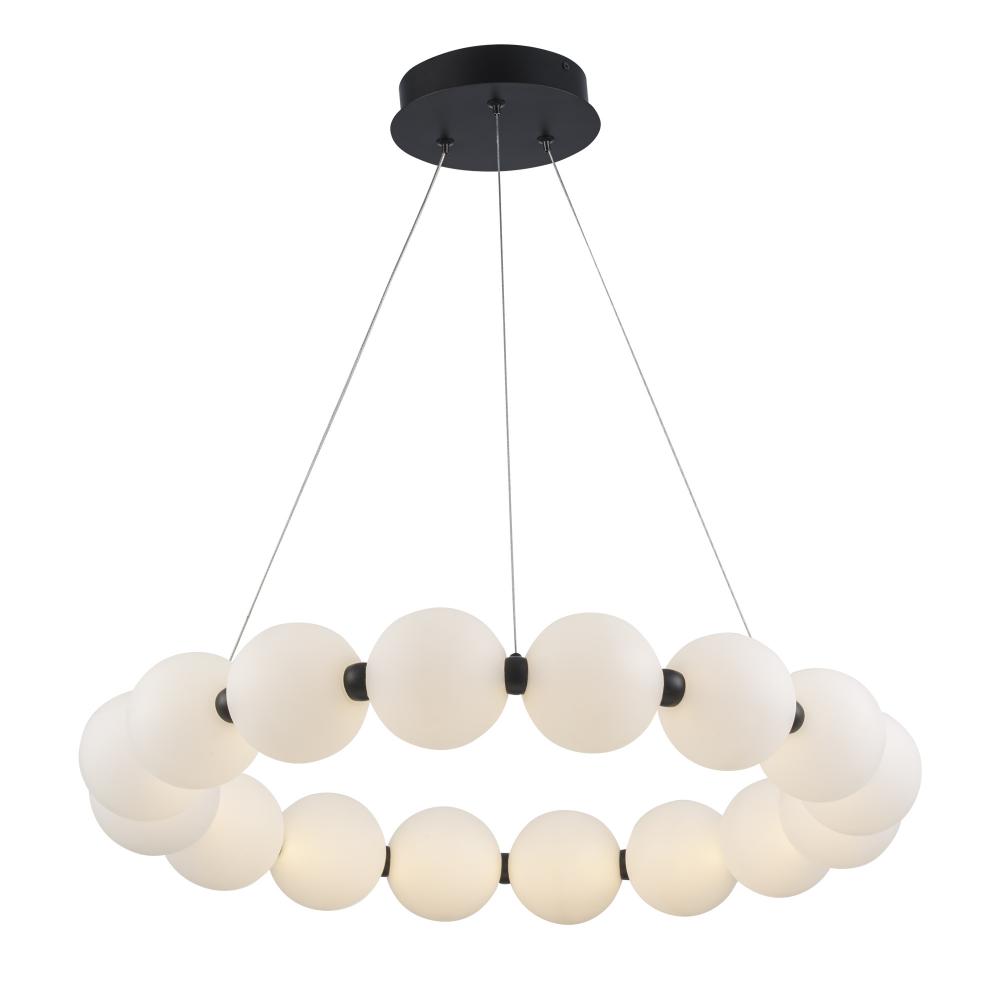 26&#34; LED PENDANT-PEARL RING-SML