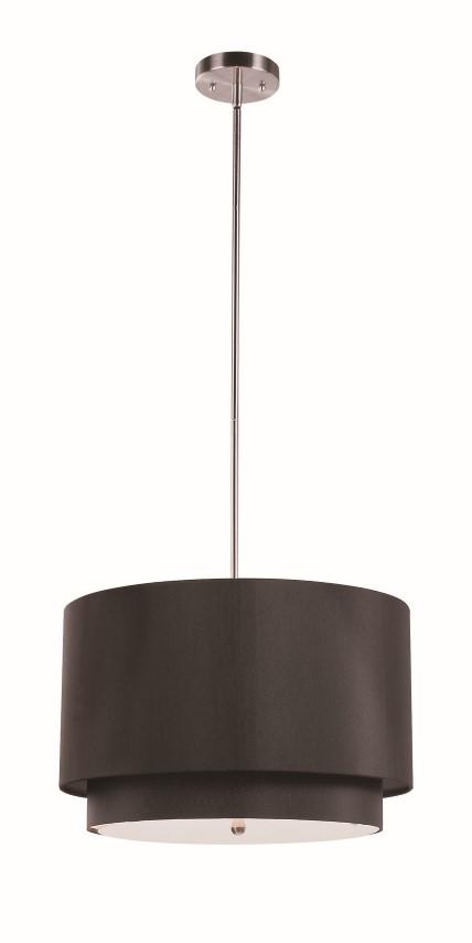 3LT PENDANT-18&#34;&#34; DOUBLE SHADE-