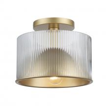 Trans Globe 16241 AG - 1LT SEMIFLUSH-10.5" INNER DOME