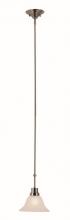 Trans Globe 6548 BN - 1LT MINI PENDANT-MARBLEIZED GL