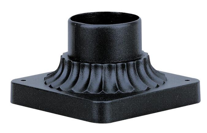 Pedestal Mount for Post-Top Fixture Textured Black Finish