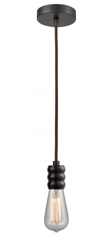Gatsby - 1 Light - 2 inch - Oil Rubbed Bronze - Cord hung - Mini Pendant