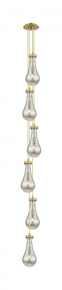 Owego - 6 Light - 7 inch - Brushed Brass - Multi Pendant