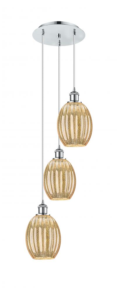 Preston Bulb - 3 Light - 13 inch - Polished Chrome - Cord Hung - Multi Pendant