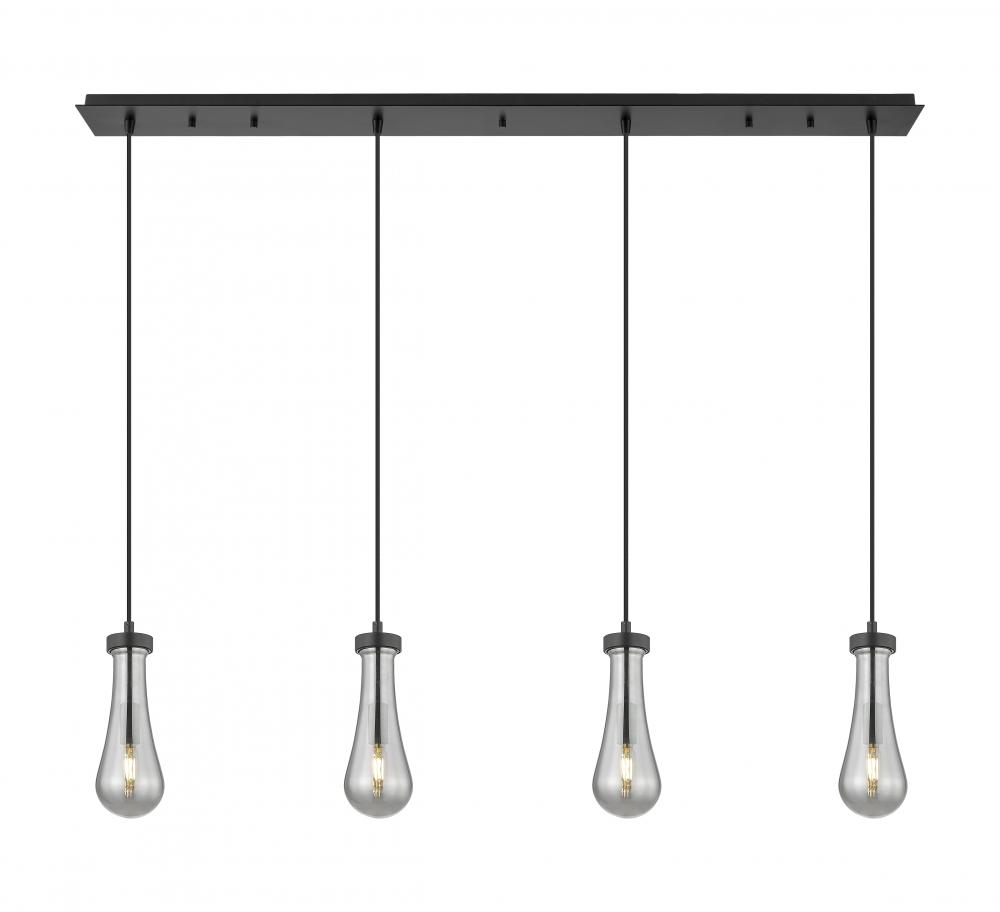 Owego - 4 Light - 49 inch - Matte Black - Linear Pendant