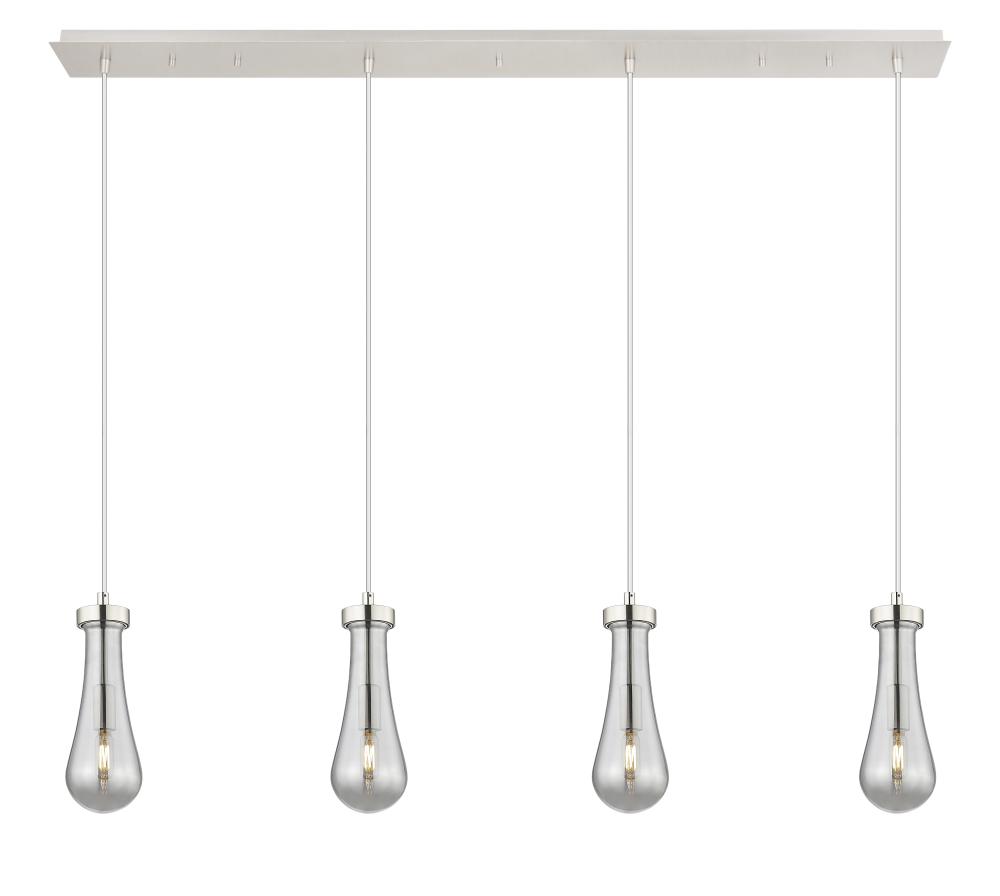 Owego - 4 Light - 49 inch - Polished Nickel - Linear Pendant