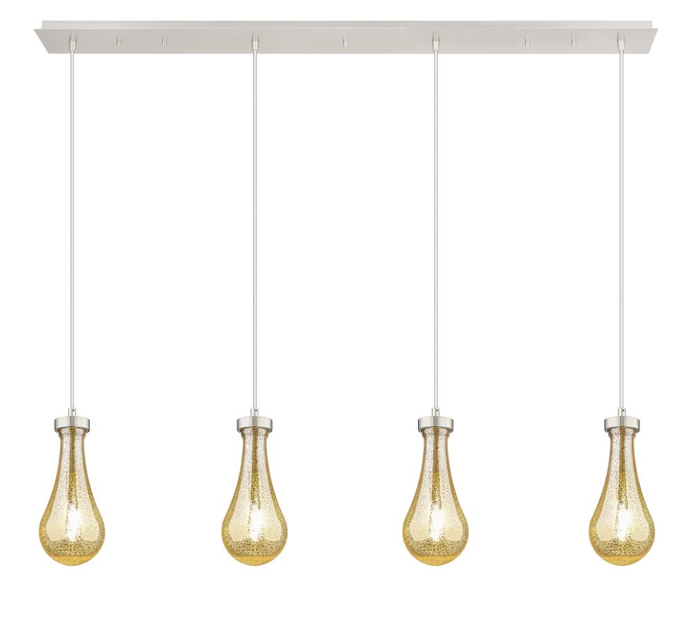 Owego - 4 Light - 49 inch - Polished Nickel - Linear Pendant