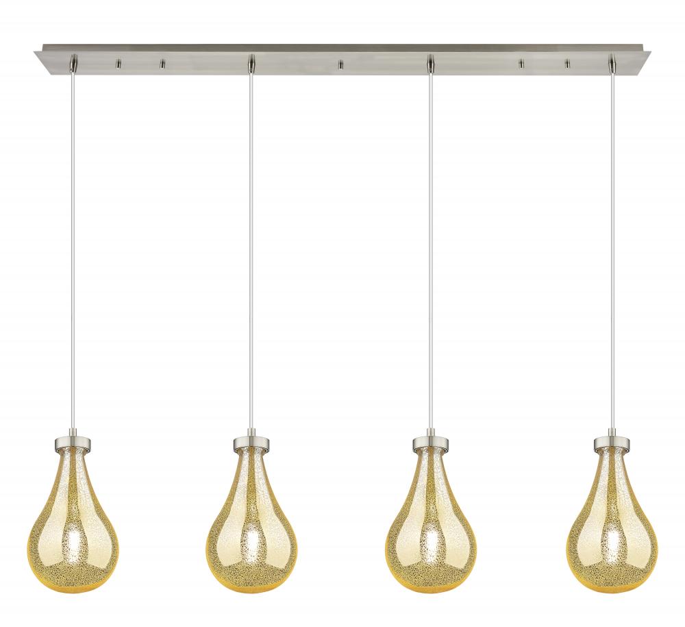 Owego - 4 Light - 49 inch - Brushed Satin Nickel - Linear Pendant