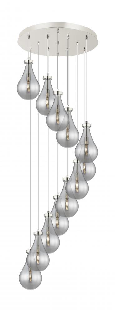 Owego - 12 Light - 24 inch - Polished Nickel - Multi Pendant