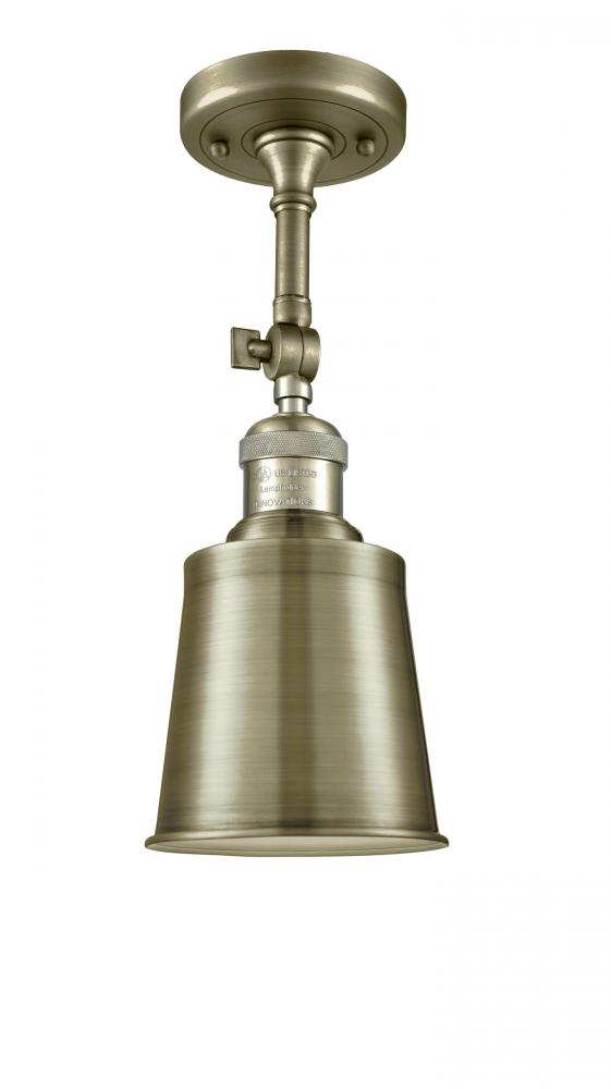 Addison - 1 Light - 5 inch - Antique Brass - Adjustable Semi-Flush Mount