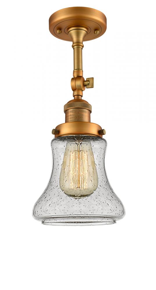 Bellmont - 1 Light - 6 inch - Brushed Brass - Adjustable Semi-Flush Mount