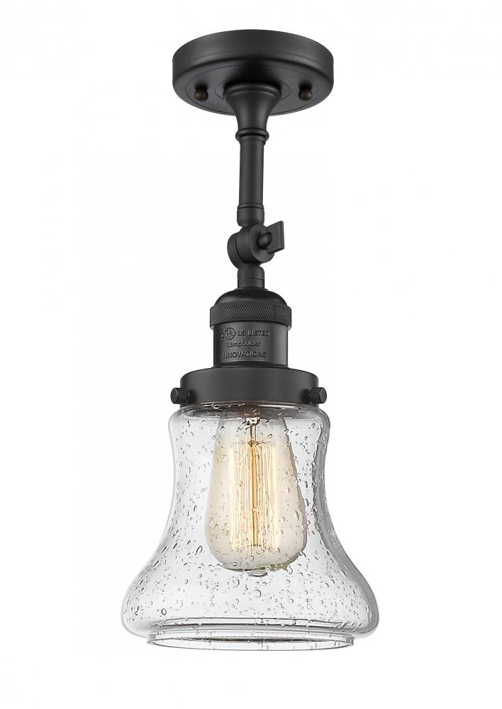 Bellmont - 1 Light - 6 inch - Matte Black - Adjustable Semi-Flush Mount