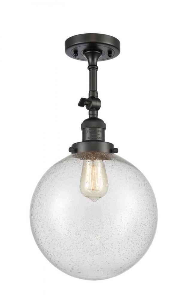 Beacon - 1 Light - 8 inch - Oil Rubbed Bronze - Adjustable Semi-Flush Mount