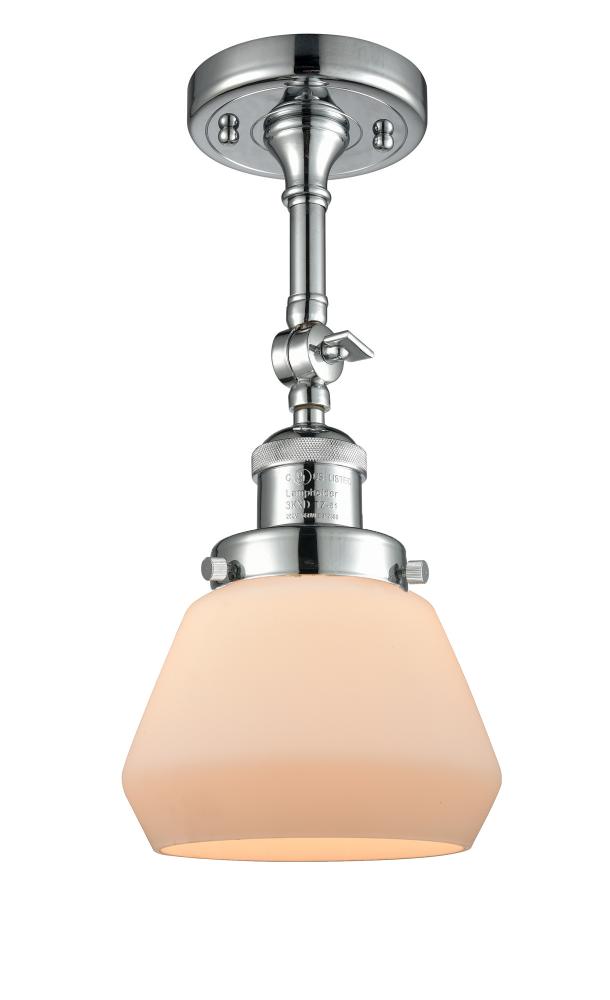 Fulton - 1 Light - 7 inch - Polished Chrome - Adjustable Semi-Flush Mount