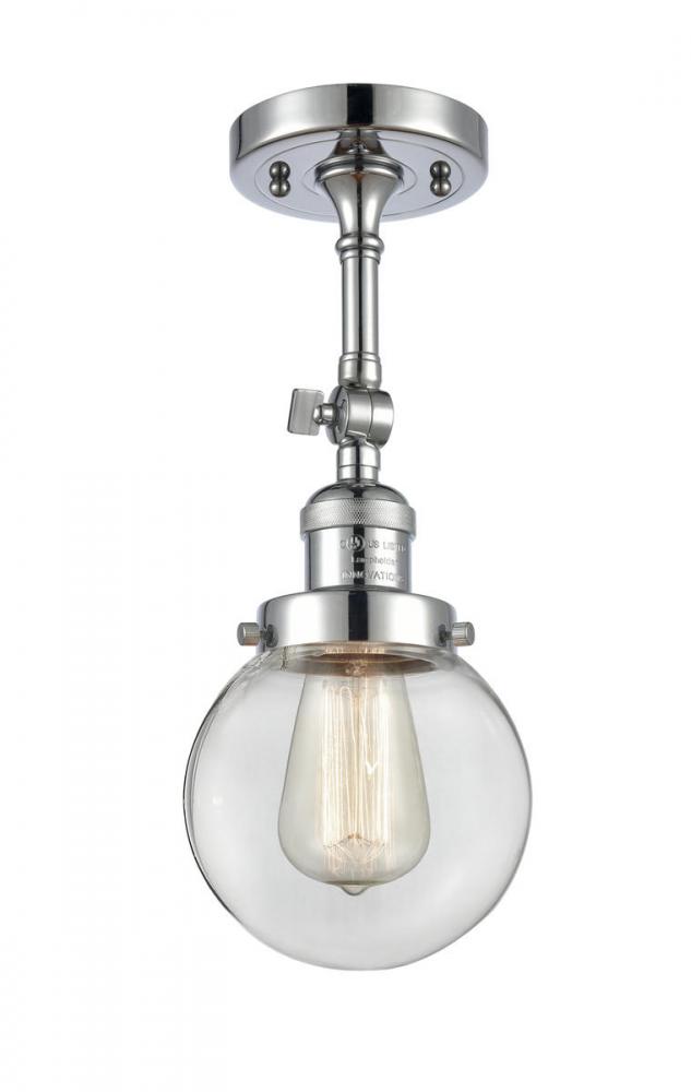 Beacon - 1 Light - 6 inch - Polished Chrome - Adjustable Semi-Flush Mount