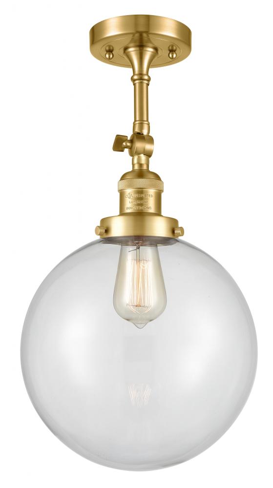 Beacon - 1 Light - 10 inch - Satin Gold - Adjustable Semi-Flush Mount