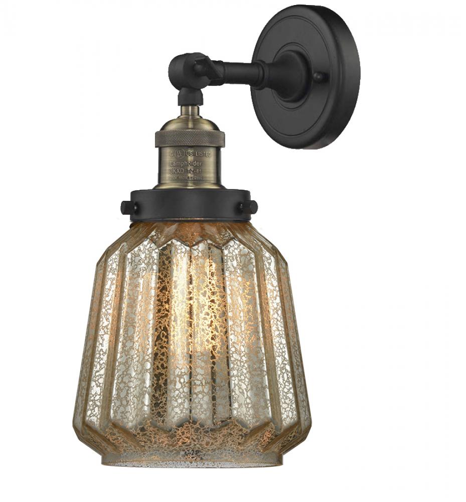 Chatham - 1 Light - 7 inch - Black Antique Brass - Adjustable Sconce