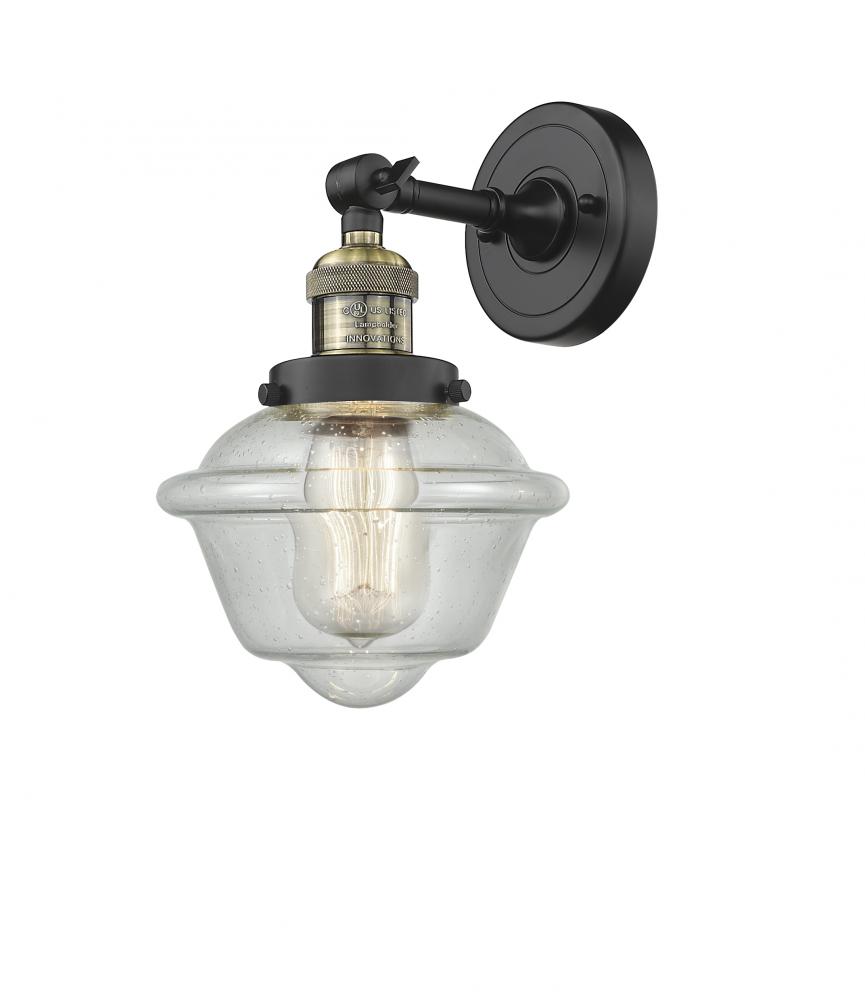 Oxford - 1 Light - 8 inch - Black Antique Brass - Adjustable Sconce