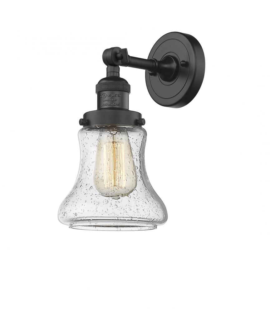 Bellmont - 1 Light - 7 inch - Matte Black - Adjustable Sconce