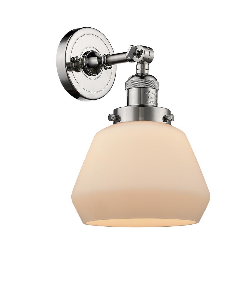 Fulton - 1 Light - 7 inch - Polished Nickel - Adjustable Sconce