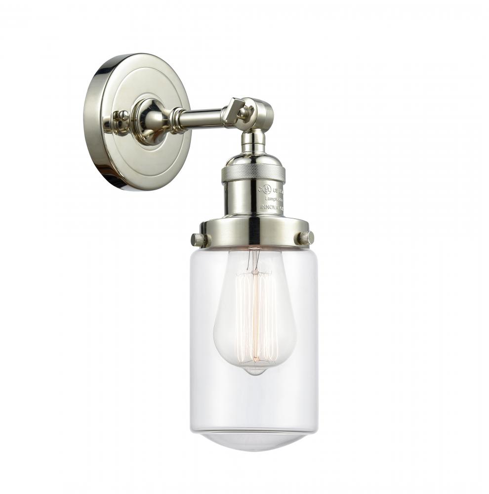 Dover - 1 Light - 5 inch - Polished Nickel - Adjustable Sconce