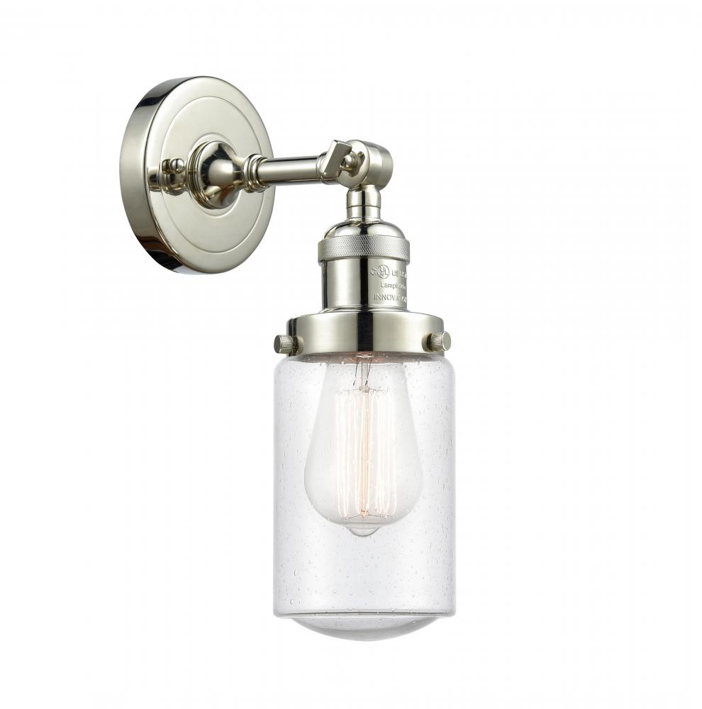 Dover - 1 Light - 5 inch - Polished Nickel - Adjustable Sconce