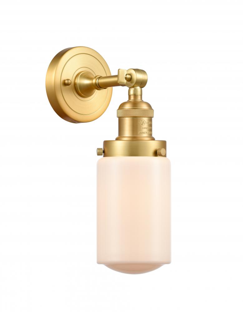 Dover - 1 Light - 5 inch - Satin Gold - Adjustable Sconce
