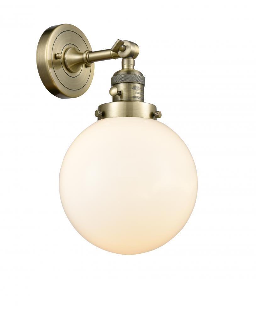 Beacon - 1 Light - 8 inch - Antique Brass - Adjustable Sconce