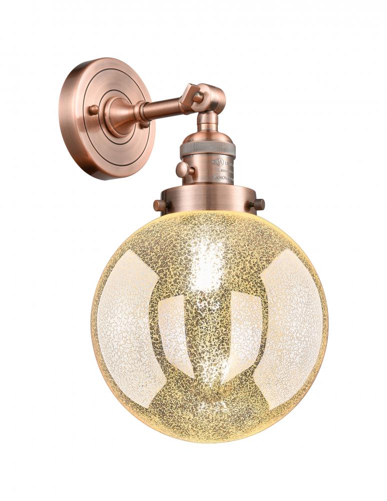 Beacon - 1 Light - 8 inch - Antique Copper - Adjustable Sconce