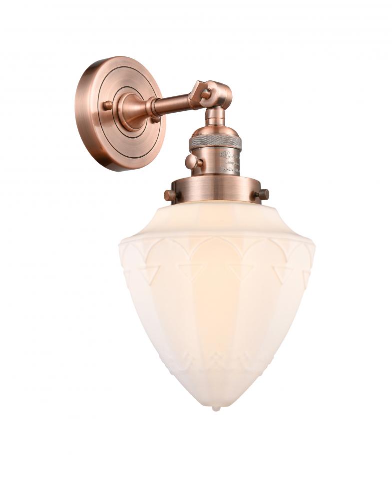 Bullet - 1 Light - 7 inch - Antique Copper - Adjustable Sconce