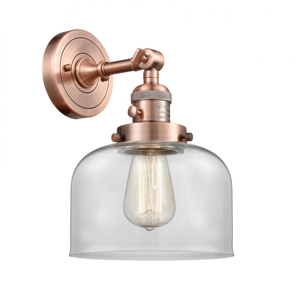 Bell - 1 Light - 8 inch - Antique Copper - Adjustable Sconce