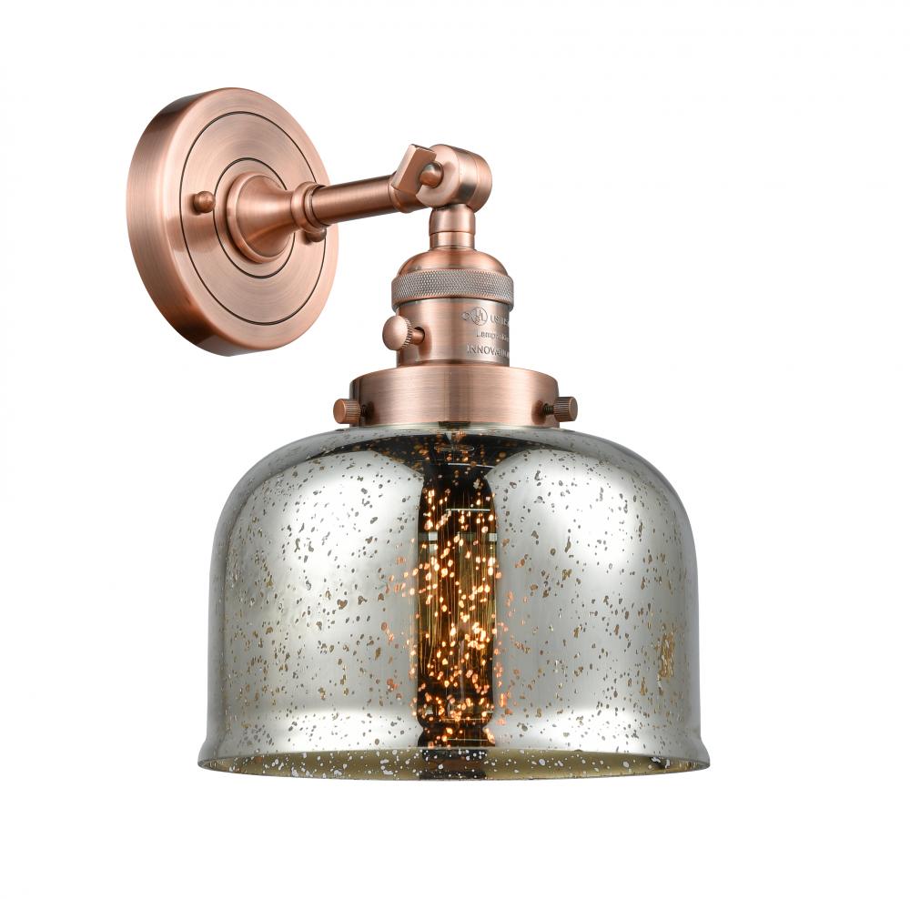 Bell - 1 Light - 8 inch - Antique Copper - Adjustable Sconce