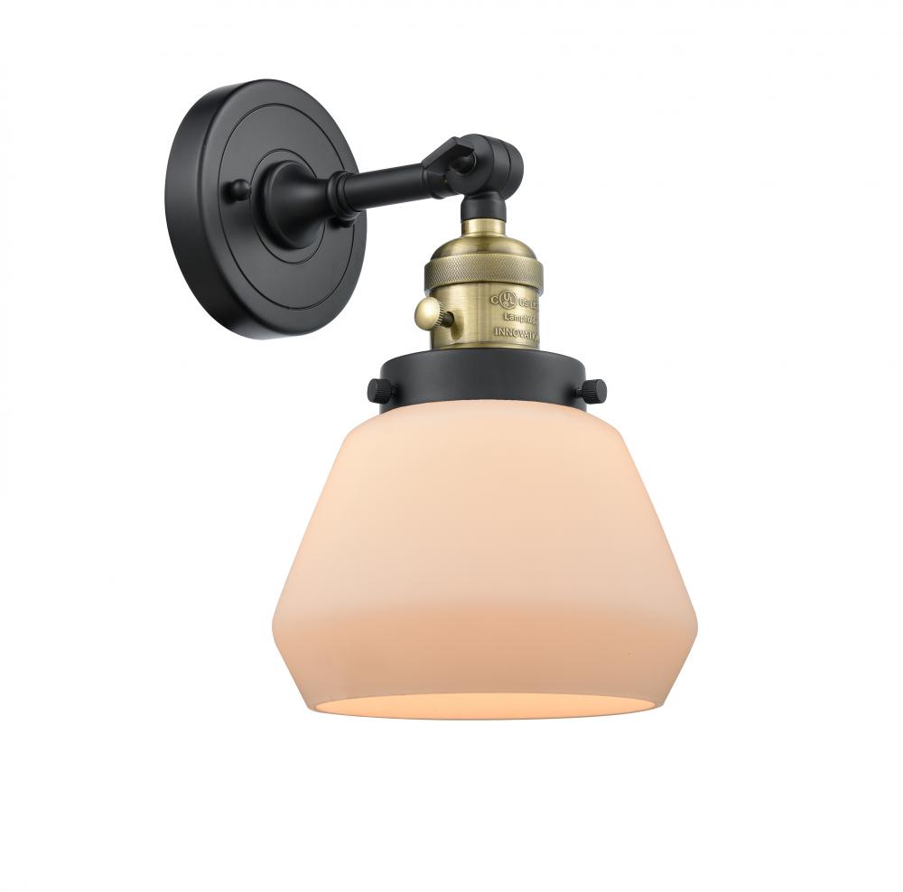 Fulton - 1 Light - 7 inch - Black Antique Brass - Adjustable Sconce