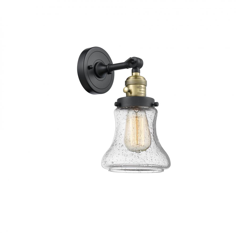 Bellmont - 1 Light - 7 inch - Black Antique Brass - Adjustable Sconce