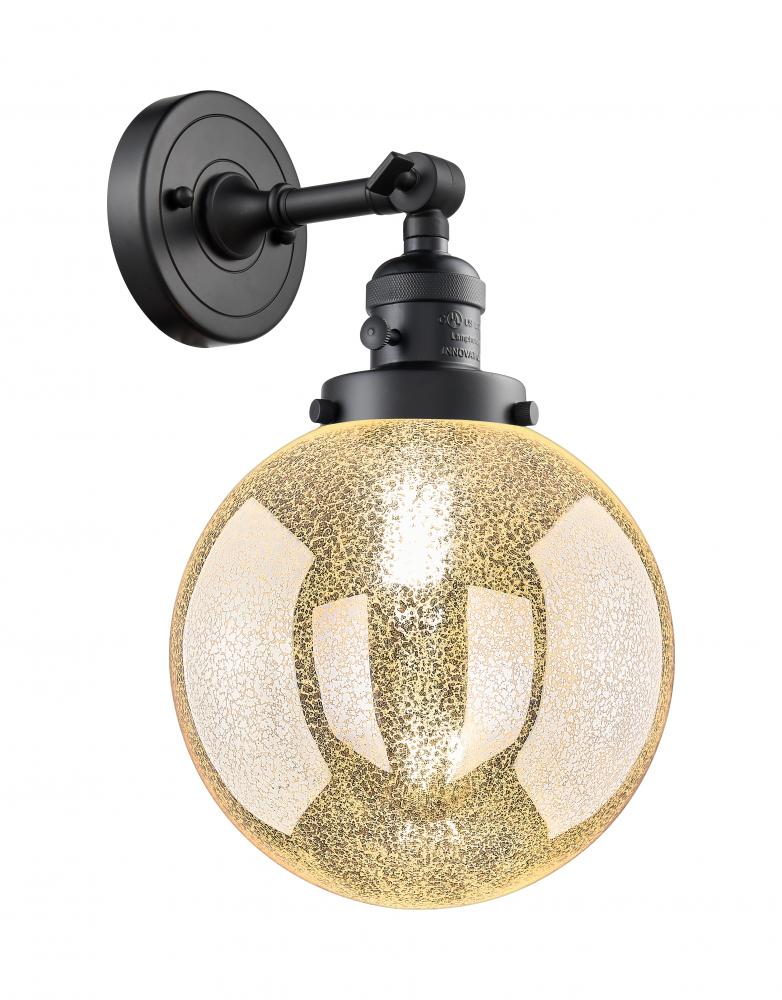 Beacon - 1 Light - 8 inch - Matte Black - Adjustable Sconce