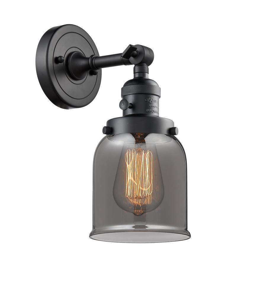 Bell - 1 Light - 5 inch - Matte Black - Adjustable Sconce