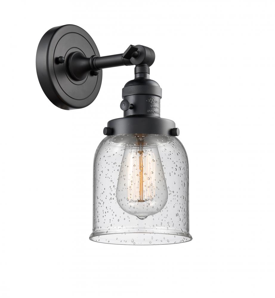 Bell - 1 Light - 5 inch - Matte Black - Adjustable Sconce