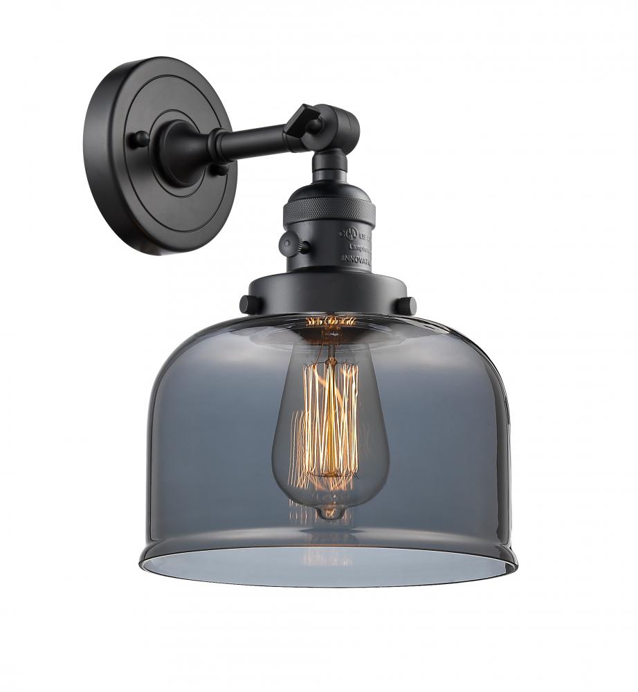 Bell - 1 Light - 8 inch - Matte Black - Adjustable Sconce