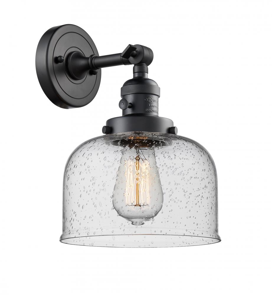 Bell - 1 Light - 8 inch - Matte Black - Adjustable Sconce