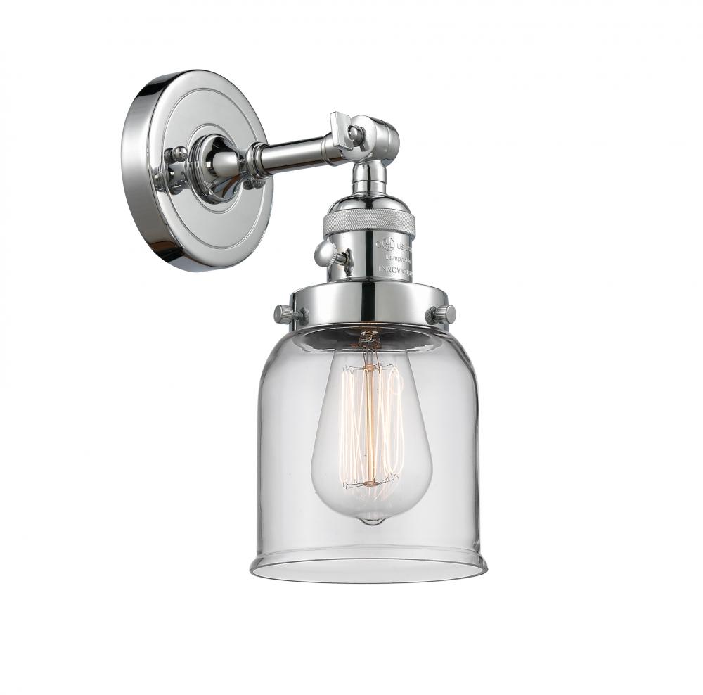 Bell - 1 Light - 5 inch - Polished Chrome - Adjustable Sconce