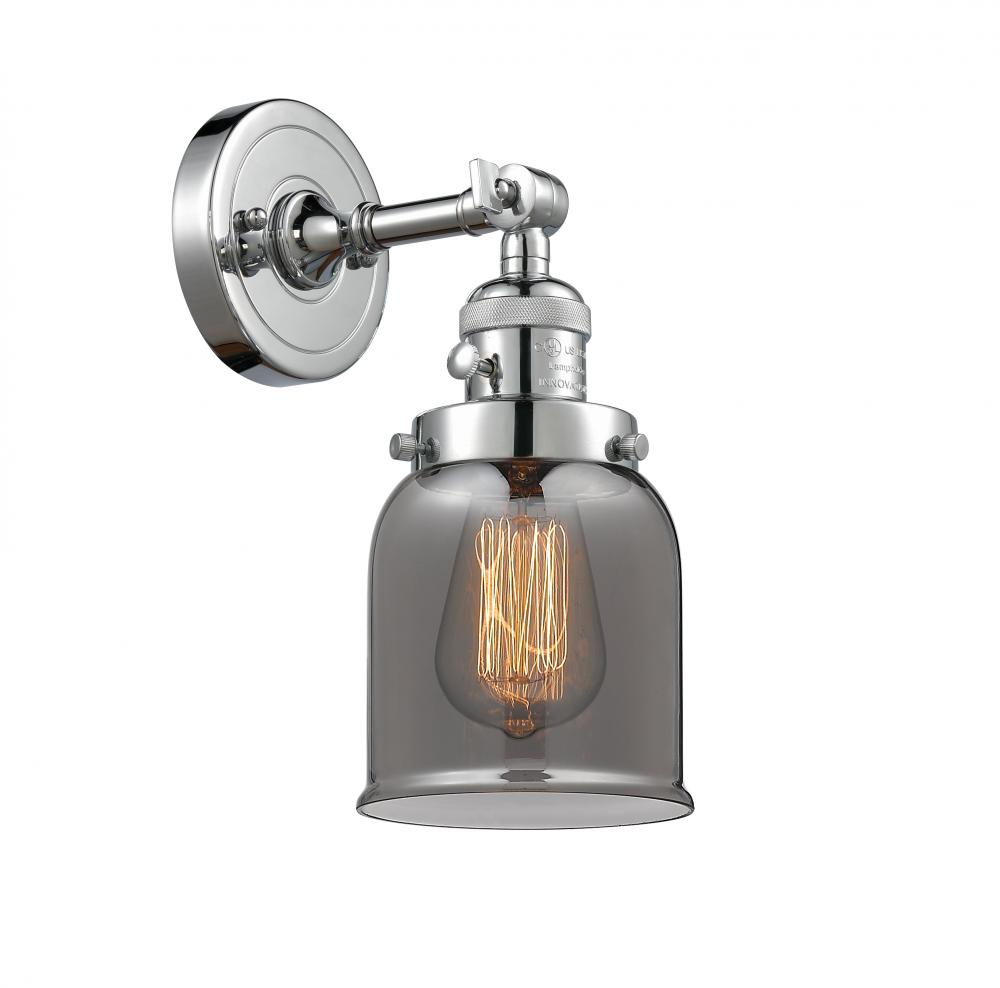 Bell - 1 Light - 5 inch - Polished Chrome - Adjustable Sconce