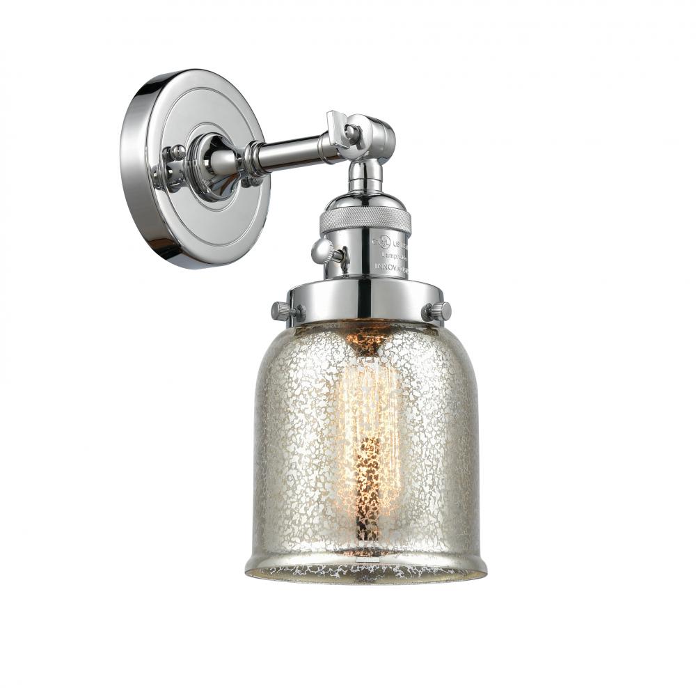 Bell - 1 Light - 5 inch - Polished Chrome - Adjustable Sconce