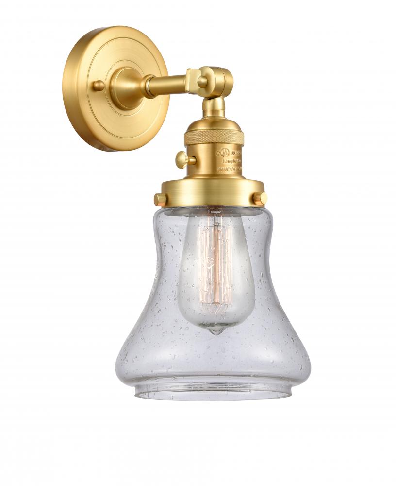 Bellmont - 1 Light - 7 inch - Satin Gold - Adjustable Sconce