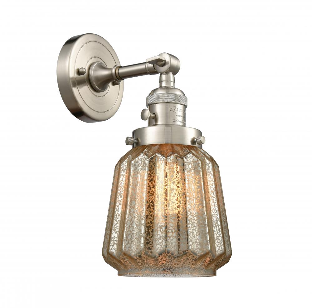Chatham - 1 Light - 7 inch - Brushed Satin Nickel - Adjustable Sconce