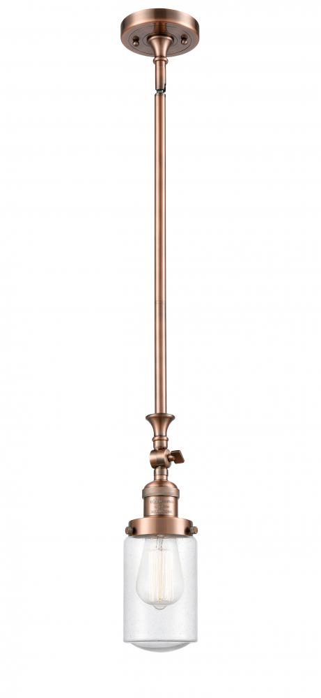 Dover - 1 Light - 5 inch - Antique Copper - Stem Hung - Adjustable Mini Pendant
