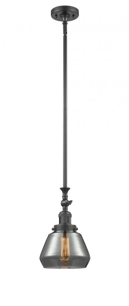 Fulton - 1 Light - 7 inch - Oil Rubbed Bronze - Stem Hung - Adjustable Mini Pendant