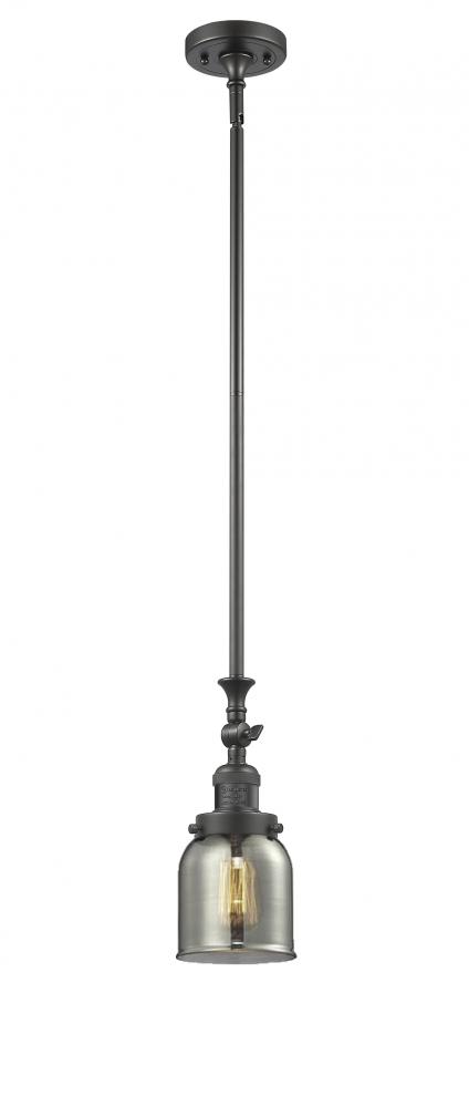 Bell - 1 Light - 5 inch - Oil Rubbed Bronze - Stem Hung - Adjustable Mini Pendant
