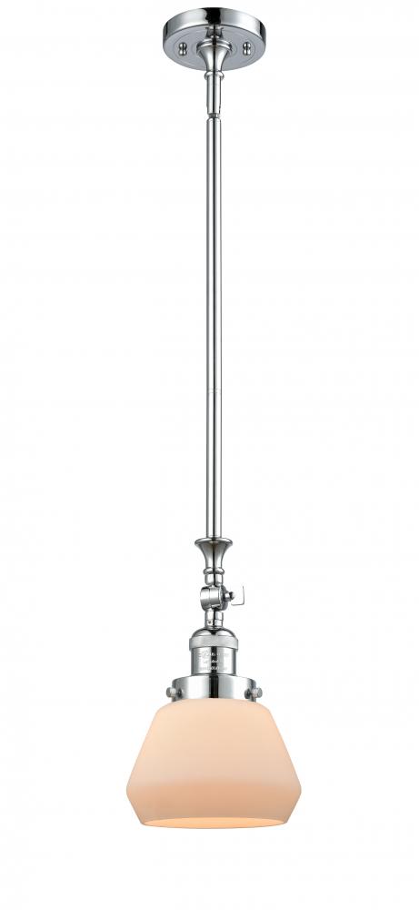 Fulton - 1 Light - 7 inch - Polished Chrome - Stem Hung - Adjustable Mini Pendant